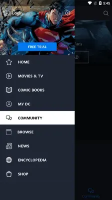 DC Universe android App screenshot 1